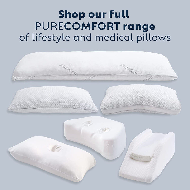 Side Sleeper Pillow for Adults, J Pillow with Ear Hole for Side